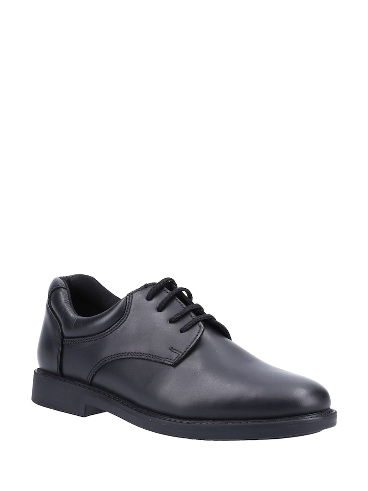 Hush Puppies Black Tim Junior School Shoes - Image 2 of 5 Hush Puppies Black Tim Junior School Shoes - Image 2 of 5