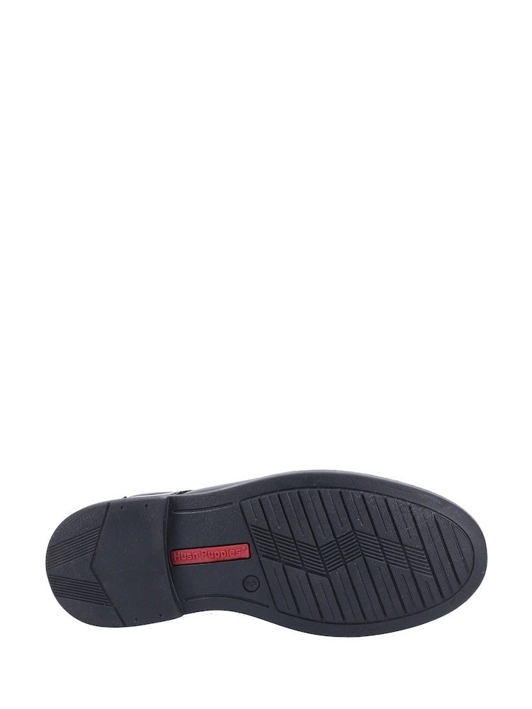 Hush Puppies Black Tim Junior School Shoes - Image 5 of 5 Hush Puppies Black Tim Junior School Shoes - Image 5 of 5