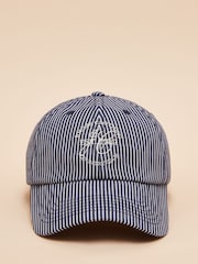 Joules Daley Navy Stripe Cap - Image 4 of 7