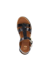 Dune London Black Laplin T Bar Gladiator Sandals - Image 4 of 5