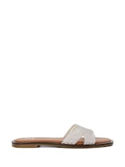 Dune London Silver Lexxo Embellished Pattern Sandals - Image 3 of 6