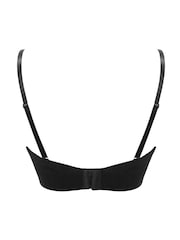 Pour Moi Black Definitions Low Back Bustier Bra - Image 4 of 4