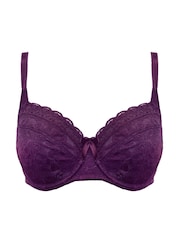 Pour Moi Purple Rebel Underwired Side Support Bra - Image 3 of 4