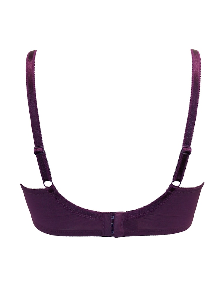 Pour Moi Purple Rebel Underwired Side Support Bra - Image 4 of 4