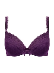 Pour Moi Purple Plunge Rebel Padded Plunge Bra - Image 3 of 4