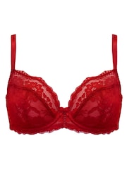 Pour Moi Red Non Padded Underwired Balconette Bra - Image 3 of 4