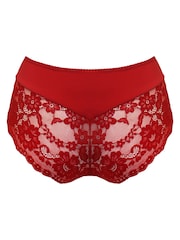 Pour Moi Red Short Fleur Cheeky V-Shaped Briefs - Image 4 of 4