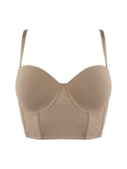 Pour Moi Nude Definitions Low Back Bustier Bra - Image 3 of 4
