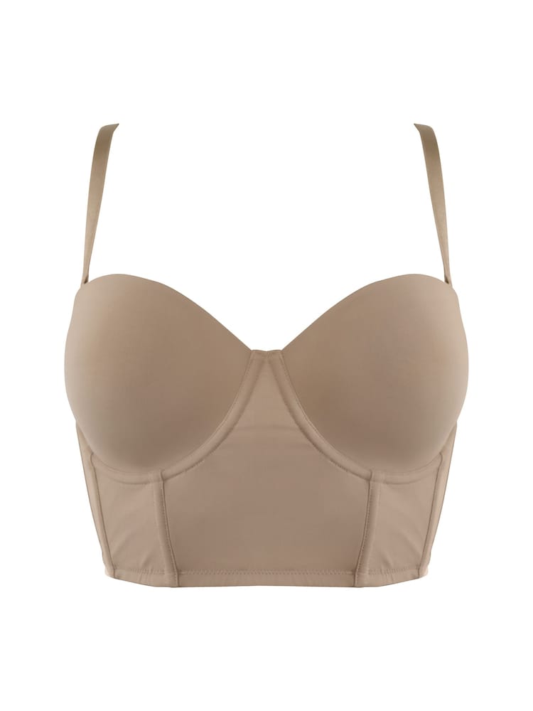 Pour Moi Nude Definitions Low Back Bustier Bra - Image 3 of 4