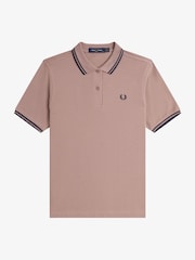Fred Perry Pink Twin Tipped Polo Shirt - Image 1 of 2