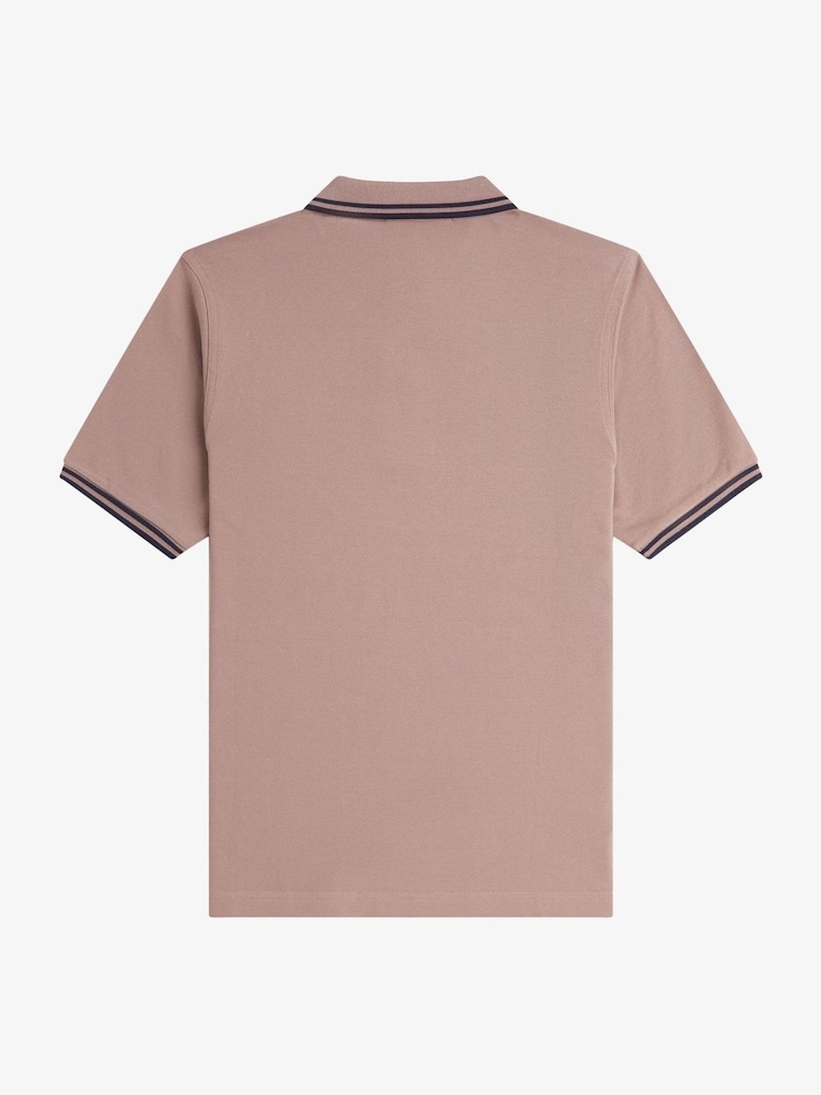 Fred Perry Pink Twin Tipped Polo Shirt - Image 2 of 2