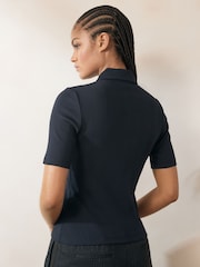 Fred Perry Ribbed Polo Shirt - Image 4 of 6