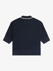 Fred Perry Open-Collar Mesh Knit-Shirt - Image 2 of 2
