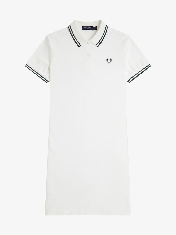 Платье с воротником поло и двойной окантовкой Fred Perry - Image 1 of 2