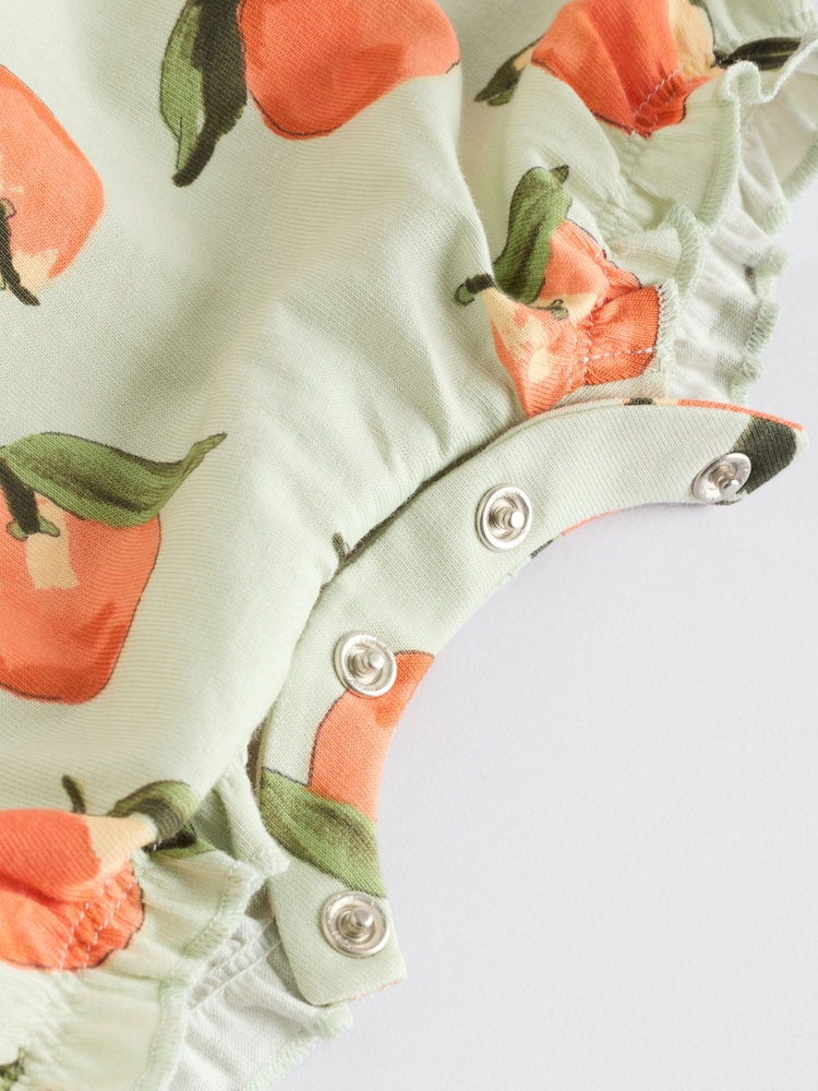 Multi Bright Fruit Baby Printed Rompers 3 Pack - Image 11 of 12
