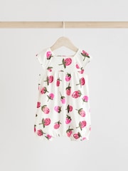 Multi Bright Fruit Baby Printed Rompers 3 Pack - Image 3 of 12