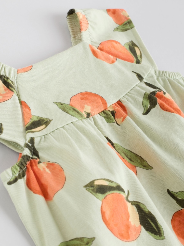 Multi Bright Fruit Baby Printed Rompers 3 Pack - Image 9 of 12