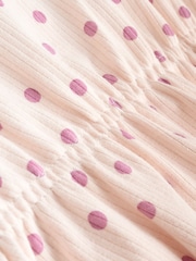 Pink Baby Printed Rompers 4 Pack - Image 10 of 12