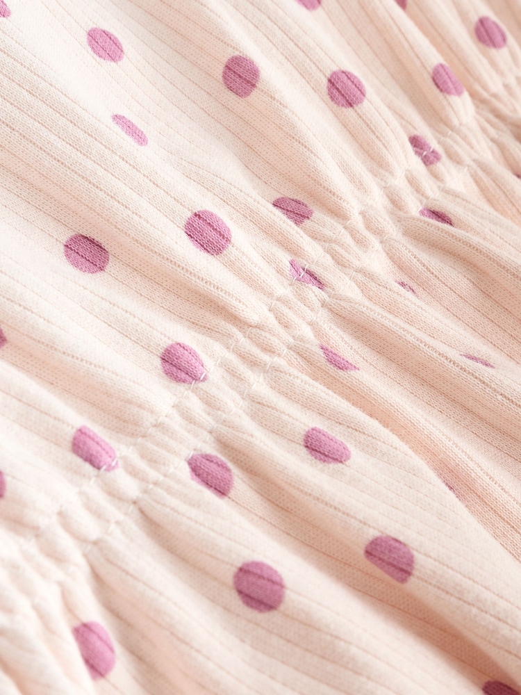 Pink Baby Printed Rompers 4 Pack - Image 10 of 12