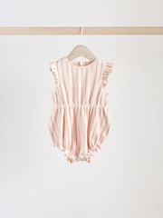 Pink Baby Printed Rompers 4 Pack - Image 3 of 12