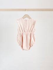 Pink Baby Printed Rompers 4 Pack - Image 4 of 12