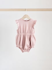 Pink Baby Printed Rompers 4 Pack - Image 5 of 12