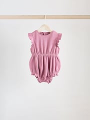 Pink Baby Printed Rompers 4 Pack - Image 7 of 12