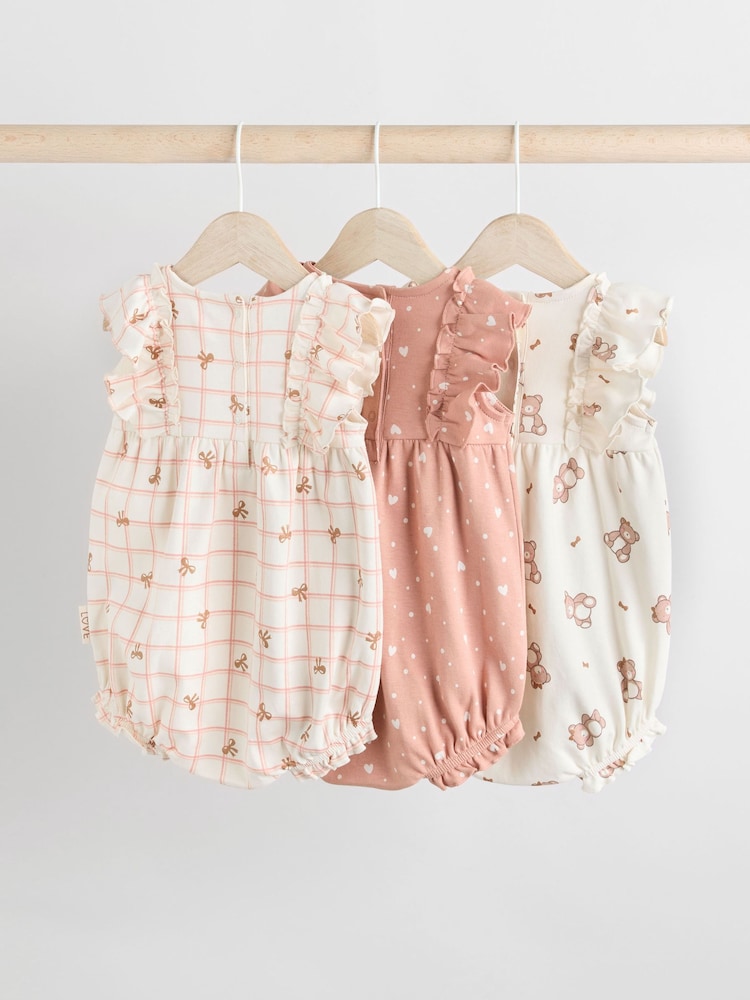 Braun und Rosa - Babystrampelhöschen im 3er-Pack - Bild 2 von 11 Braun und Rosa - Babystrampelhöschen im 3er-Pack - Bild 2 von 11