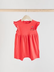 Red Baby Printed Rompers 3 Pack - Image 2 of 15