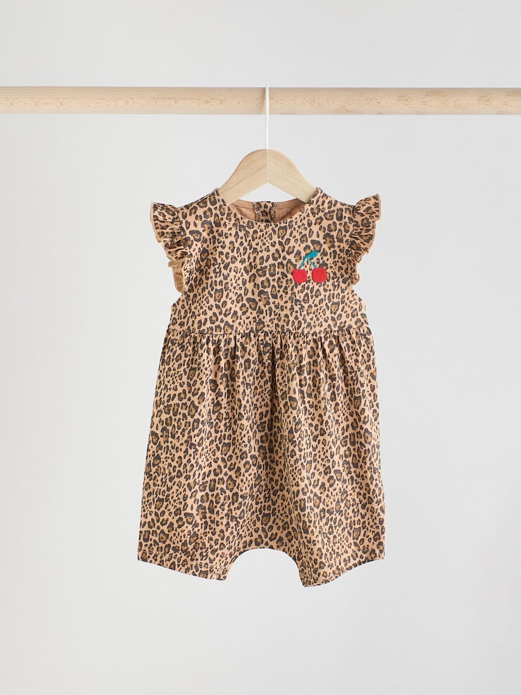 Red Baby Printed Rompers 3 Pack - Image 4 of 15