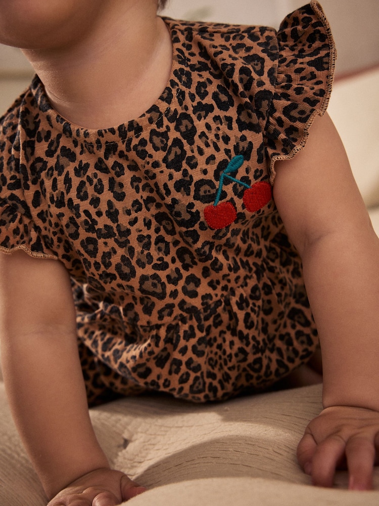 Red Baby Printed Rompers 3 Pack - Image 8 of 15