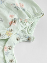 Blue/Pink Baby Printed Rompers 3 Pack - Image 11 of 11