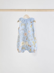 Blue/Pink Baby Printed Rompers 3 Pack - Image 3 of 11