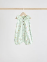 Blue/Pink Baby Printed Rompers 3 Pack - Image 5 of 11