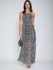 Religion Black Open Back Halterneck Ametrine Maxi Dress - Image 3 of 6
