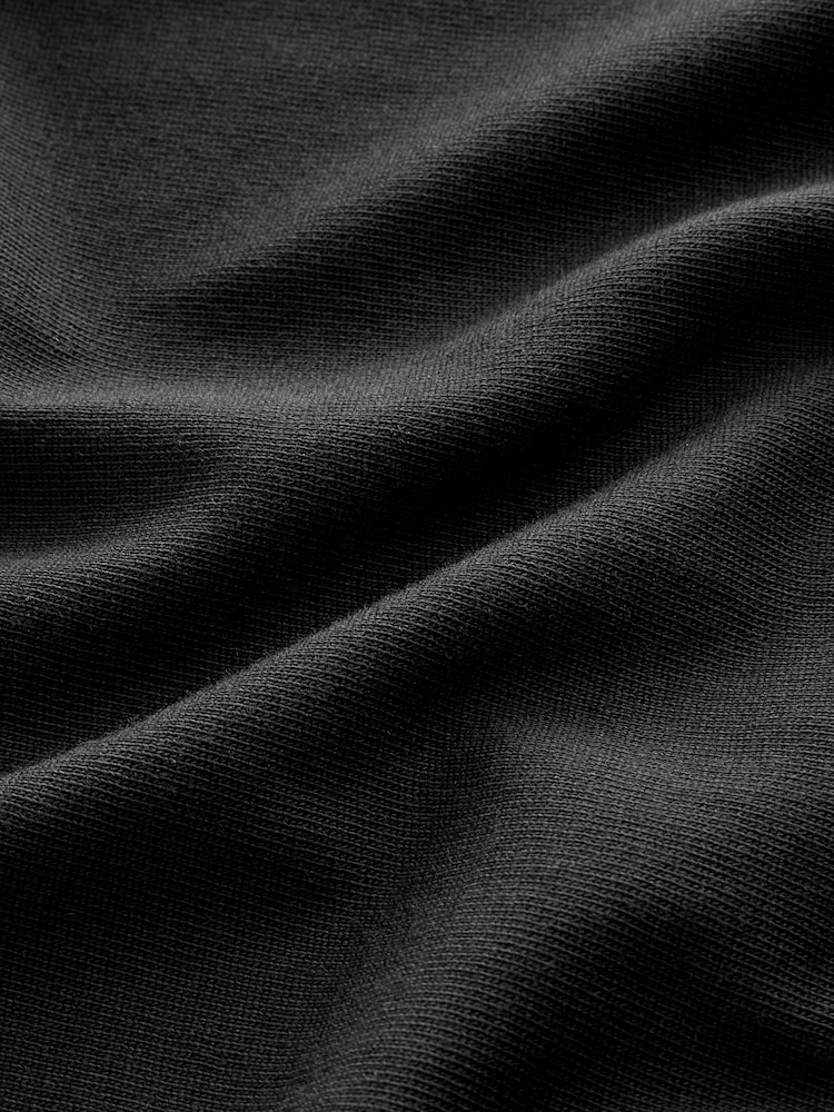 Black Heavyweight Long Sleeve Polo Shirt - Image 7 of 7