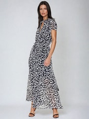 Religion Black Destiny Shirt Dress in Classic Leopard Print - Image 1 of 6