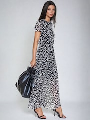 Religion Black Destiny Shirt Dress in Classic Leopard Print - Image 3 of 6
