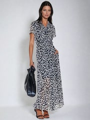 Religion Black Destiny Shirt Dress in Classic Leopard Print - Image 5 of 6