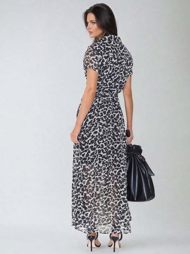 Religion Black Destiny Shirt Dress in Classic Leopard Print - Image 6 of 6
