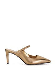 Dune London Brown Chronicle Buckle Open Mules - Image 2 of 6