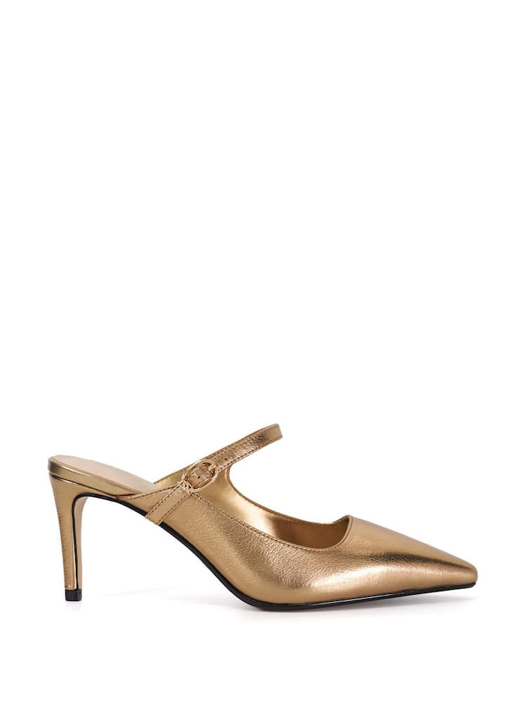 Dune London Brown Chronicle Buckle Open Mules - Image 2 of 6
