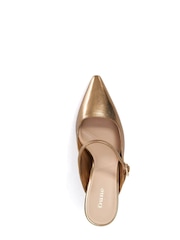 Dune London Brown Chronicle Buckle Open Mules - Image 3 of 6