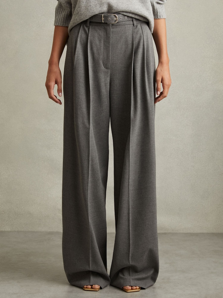Reiss – Freja – Hose mit weitem Bein und Gürtel - Bild 1 von 6