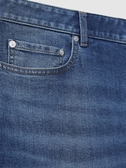 Reiss Mid Blue Wash Maddison Tapered Slim-Fit Jeans - Image 6 of 6