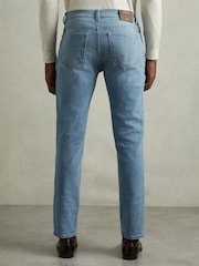 Reiss Light Blue Wash Picton Cotton-Stretch Slim-Fit Jeans - Image 6 of 6
