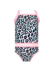 Harry Bear Blue Animal Print Pattern Tankini - Image 1 of 5