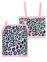 Harry Bear Blue Animal Print Pattern Tankini - Image 2 of 5