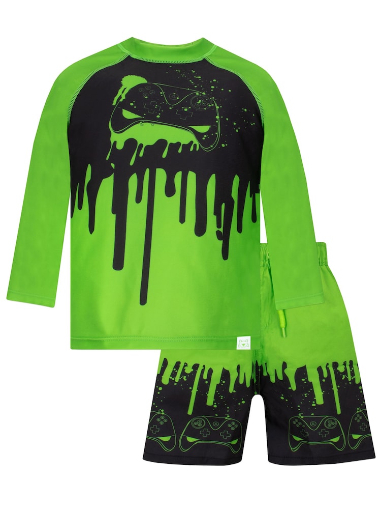 Harry Bear Black Gaming Swim Set - Image 1 of 4