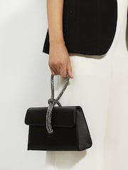 Dune London Dark Black Brynie Handle Grab Bag - Image 4 of 4